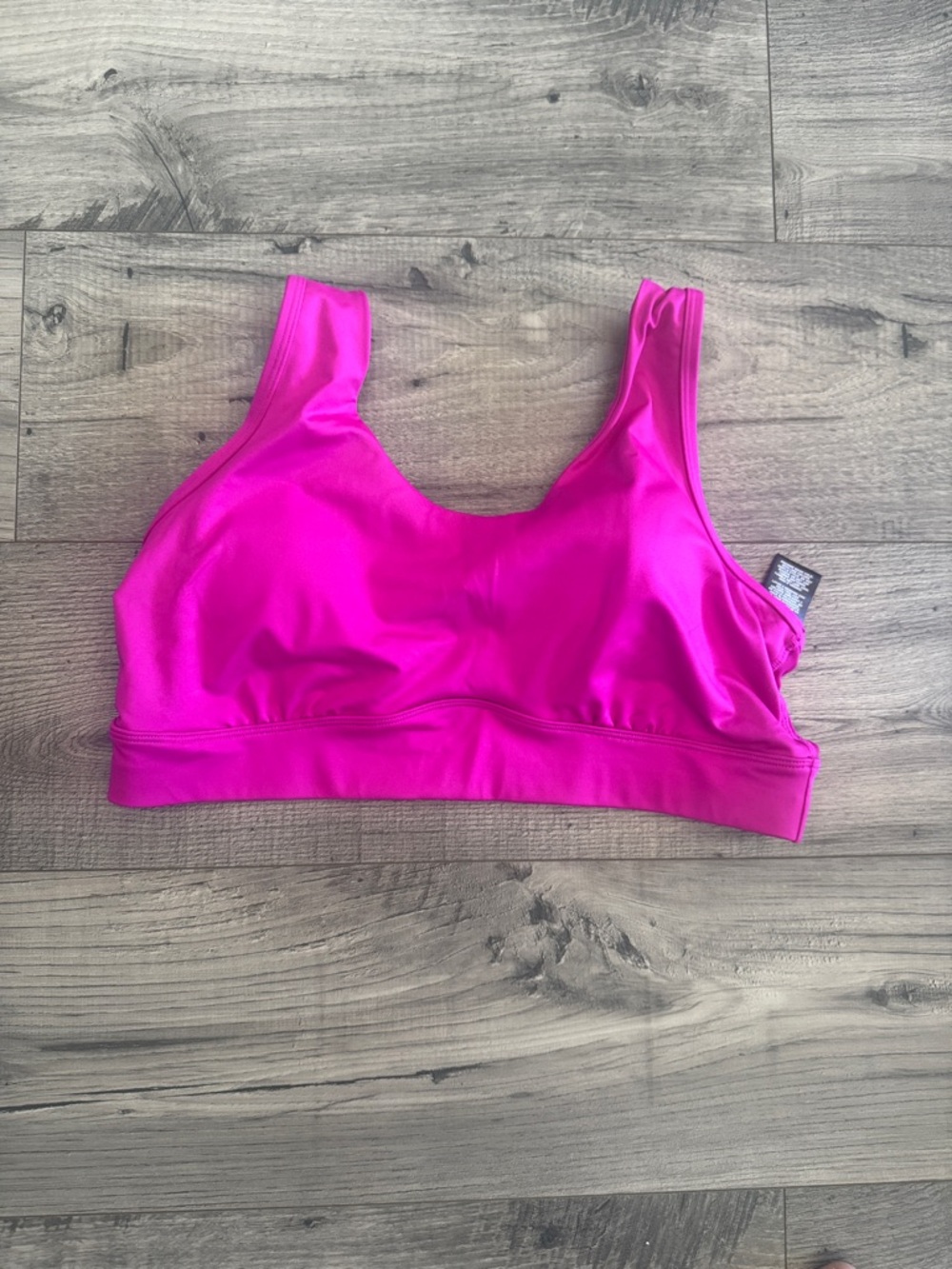 Avia Fuchsia Scoop-Neck Sports Bra